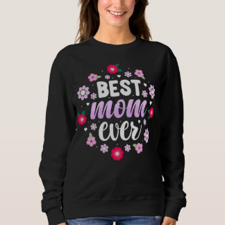 Weicher Pastell-Blumenkranz Beste Mutter Aller Zei Sweatshirt