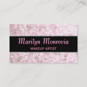 Weicher Pastellrosa-Glitzer Visitenkarte