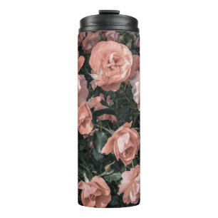Weicher Pastellrosengarten Thermosbecher