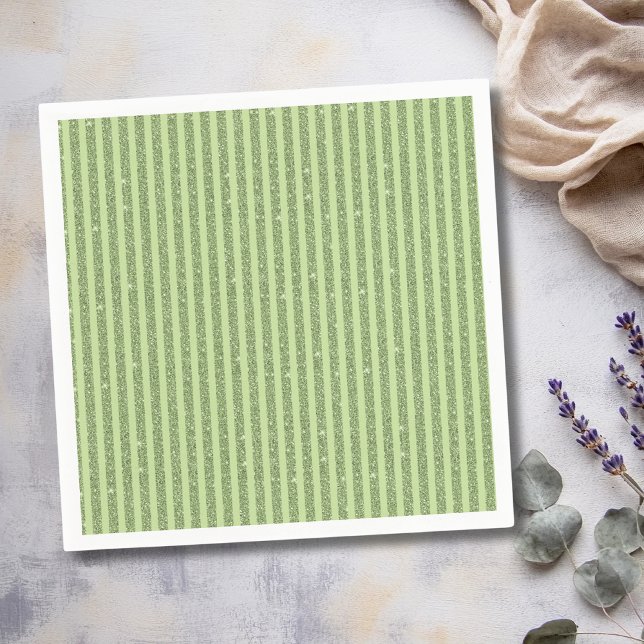 Weicher Pistazien-Glitter-Stil Minimal-Muster Serviette (Von Creator hochgeladen)