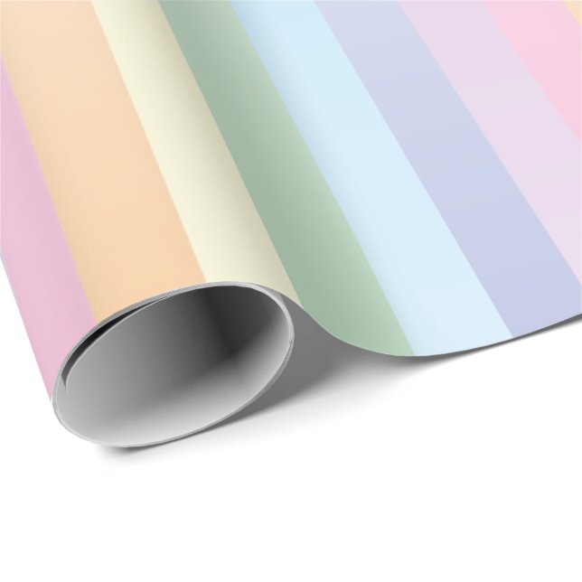 Weicher Regenbogen Geschenkpapier (Rolleneckpunkt)