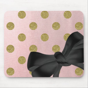 Weicher Rosen-Rosa-GoldGlitzer-bezaubernde Mousepad