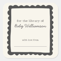 Weicher schwarzer fantastischer Rand Baby-Biblioth