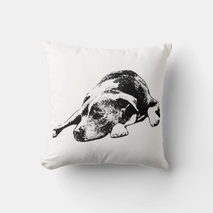 Weicher Slumber in Tinte Textur Kissen