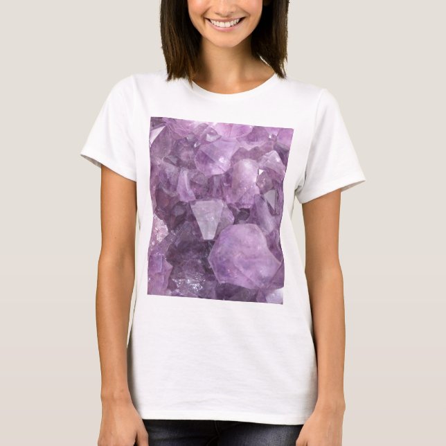 Weicher violetter Amethyst T-Shirt (Vorderseite)