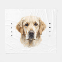 Weicher Wasserfarbener Golden Retriever Hund