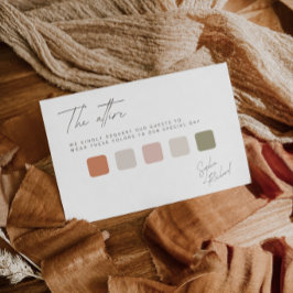 Weicher Weißer Minimaler Hochzeitskleidungs-Dressc Begleitkarte