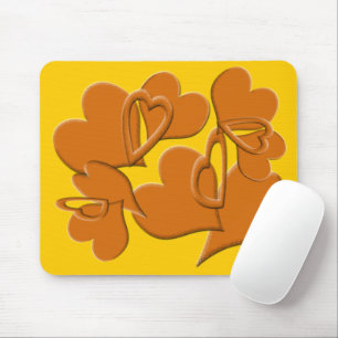 Weichere Seite der Orange Mousepad