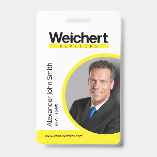 Weichert Realtors ID-Kartenabzeichen Ausweis