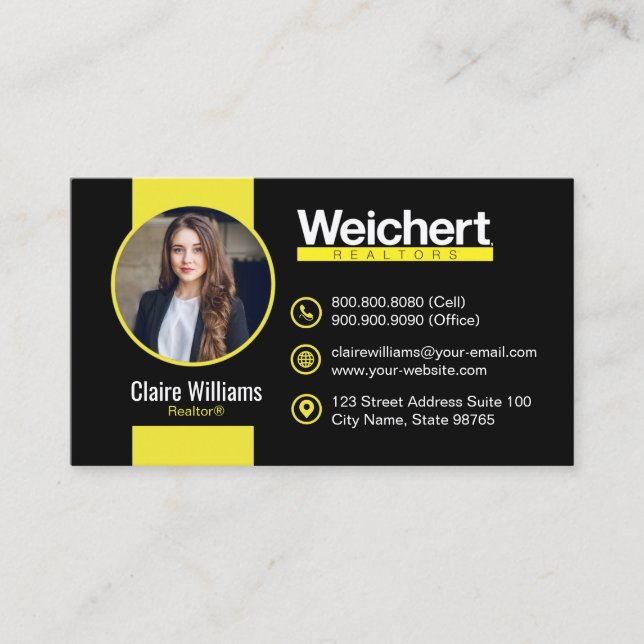 Weichert Realtors Phantastisch Business Card Visitenkarte (Vorderseite)