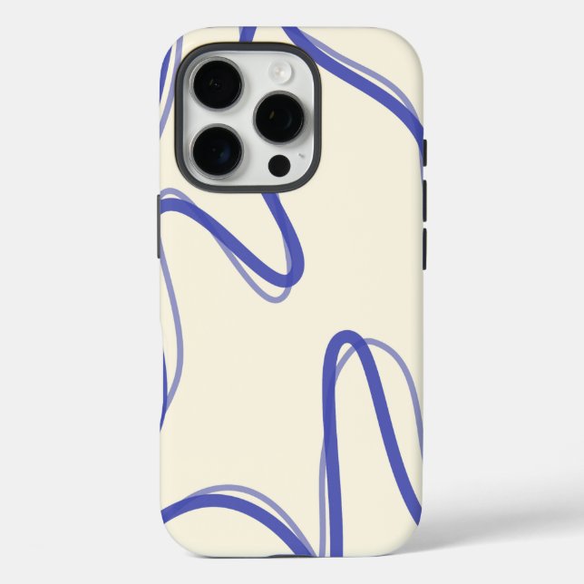 Weiches abstraktes Design - minimale ästhetische K Case-Mate iPhone Hülle (Rückseite)
