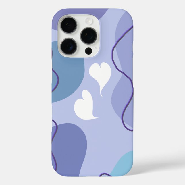Weiches Abstraktes Herzdesign - Minimale ästhetisc Case-Mate iPhone Hülle (Rückseite)