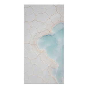Weiches Aqua-Mineral-Wandkunstposter Poster