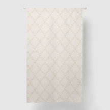 Weiches Beige Boho Blumenranken-Gittermuster