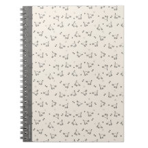 Weiches Beige Minimalist Katzen Linien Kunst Notiz