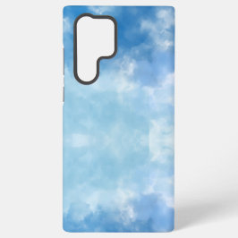 Weiches Blau Himmel Wasserfarbe-Wolke-iPhone-Hülle Samsung Galaxy Hülle