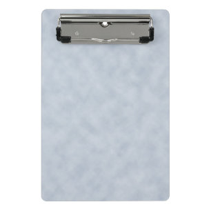 Weiches Blau-Pergament-Look Mini Klemmbrett
