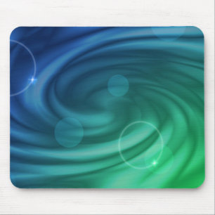 Weiches Blau und grüner Farbstoff Mix Vortex Mousepad