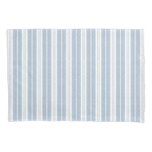 Weiches Blaues Fischgrät-Farn-Gestreiftes Muster Kissenbezug