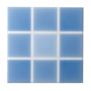 Weiches blaues Gitterfliesenmuster Fliese