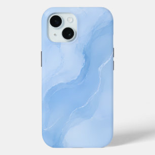 Weiches Blaues Marmormuster Abstract Case-Mate iPhone Hülle