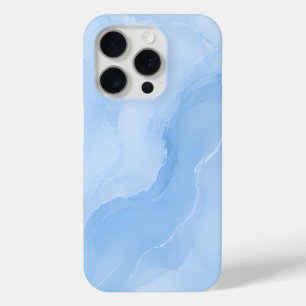 Weiches Blaues Marmormuster Abstract Case-Mate iPhone Hülle