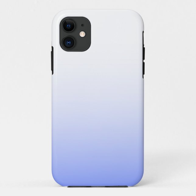 Weiches blaues Ombre Case-Mate iPhone Hülle (Rückseite)