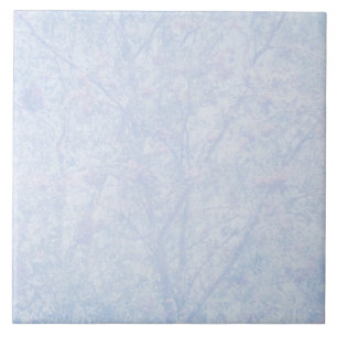 Weiches blaues Tönungs-Eberesche-Muster Fliese