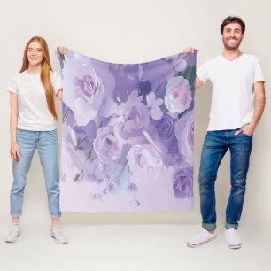 Weiches Blumenmuster Fleecedecke