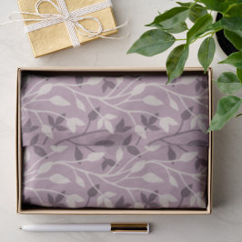 Weiches Botanisches Mauve-Blatt Elegant Chic Seidenpapier