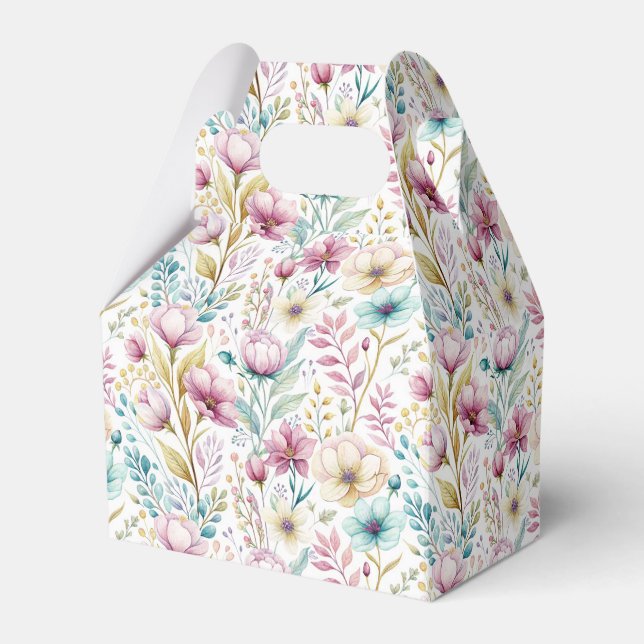 Weiches botanisches Osterblumendesign Geschenkschachtel (Vorderseite)