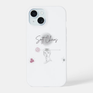 Weiches Chaos- Minimale Ästhetik Iphone-Hülle iPhone 15 Hülle