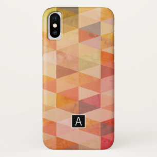 Weiches Dreieck-Geometrisches Muster   Monogrammie Case-Mate iPhone Hülle