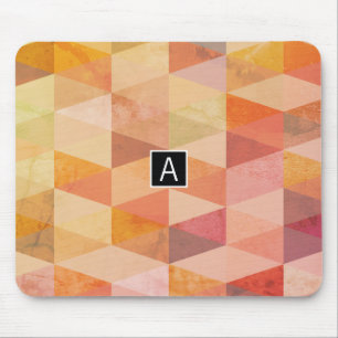Weiches Dreieck-Geometrisches Muster Monogrammie Mousepad