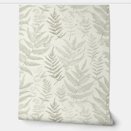 Weiches, einfaches Farndesign Tapete