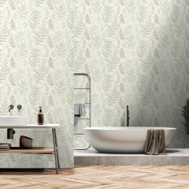 Weiches, einfaches Farndesign Tapete
