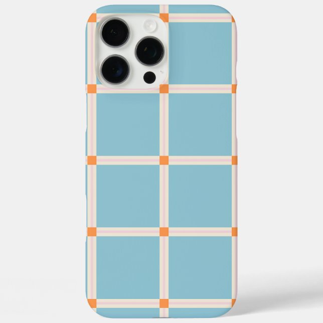 Weiches Farbrastermuster mit warmer Akzent-Minimal Case-Mate iPhone Hülle (Rückseite)