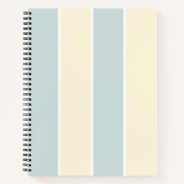 Weiches Farbvertikalstreifen-Design Notizbuch (Vorderseite)