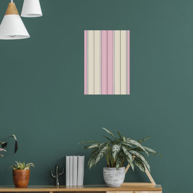 Weiches Farbvertikalstreifen-Design Poster (Wohnzimmer 1)