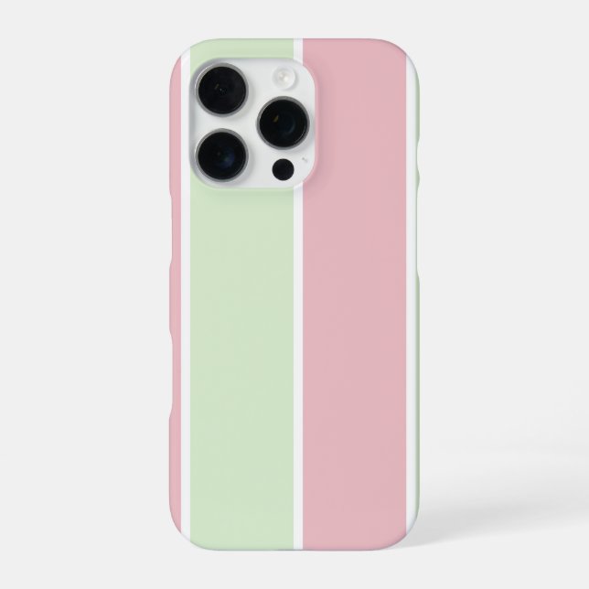Weiches Farbvertikalstreifen-Musterdesign iPhone Hülle (Rückseite)