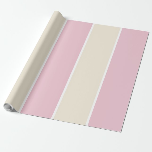 Weiches Farbvertikalstreifenmuster-Design Geschenkpapier (Ungerollt)