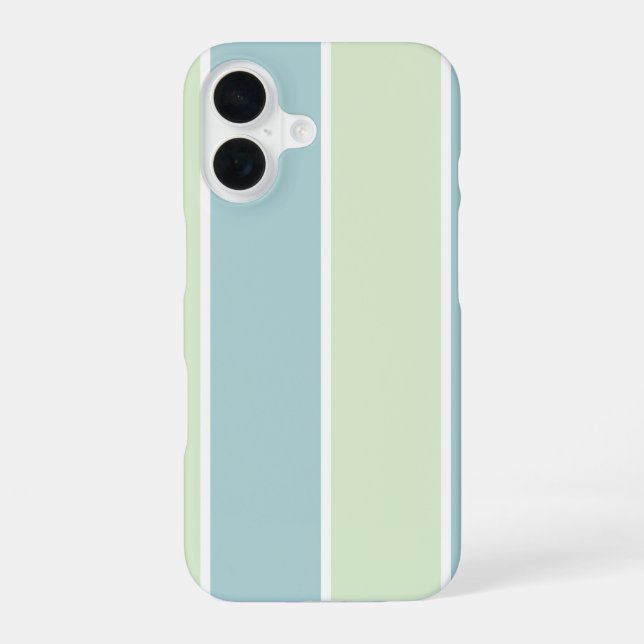 Weiches Farbvertikalstreifenmuster-Design iPhone 16 Hülle (Rückseite)