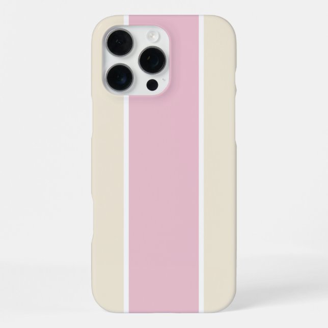 Weiches Farbvertikalstreifenmuster-Design iPhone Hülle (Rückseite)