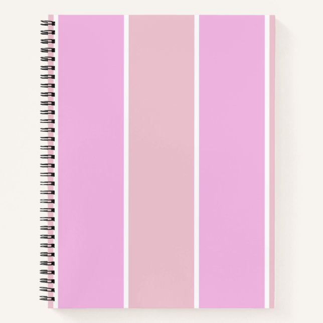 Weiches Farbvertikalstreifenmuster-Design Notizbuch (Vorderseite)