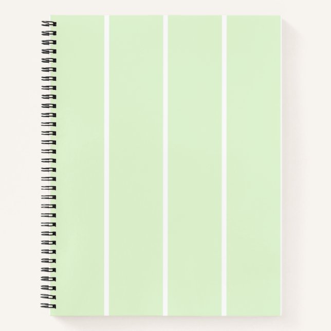 Weiches Farbvertikalstreifenmuster-Design Notizbuch (Vorderseite)
