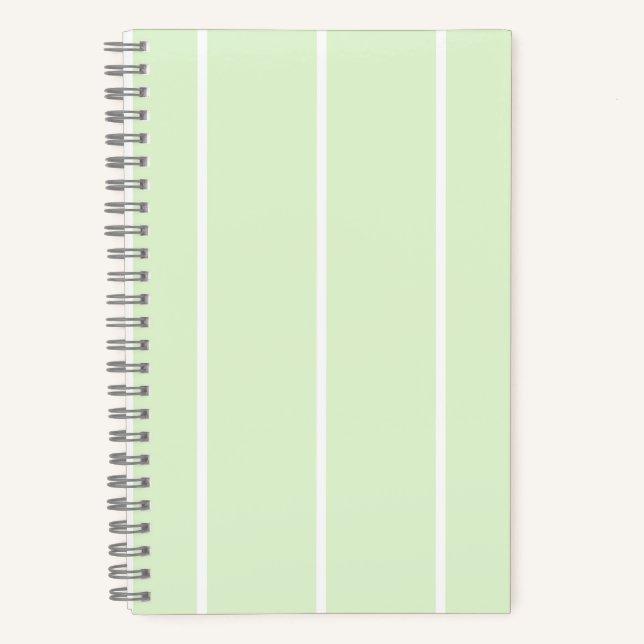Weiches Farbvertikalstreifenmuster-Design Notizbuch (Vorderseite)