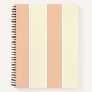 Weiches Farbvertikalstreifenmuster-Design Notizbuch