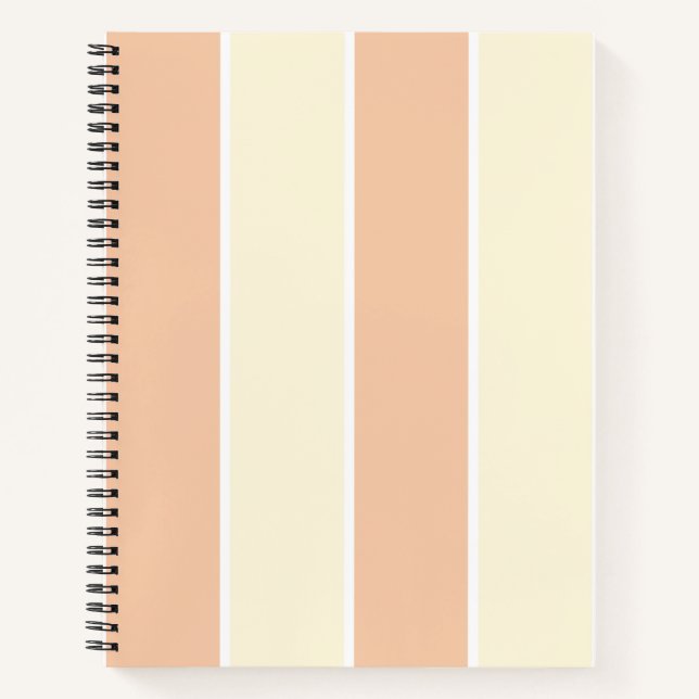 Weiches Farbvertikalstreifenmuster-Design Notizbuch (Vorderseite)