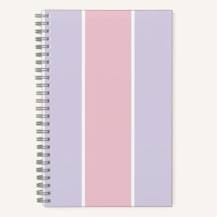 Weiches Farbvertikalstreifenmuster-Design Notizbuch
