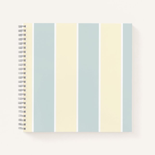Weiches Farbvertikalstreifenmuster-Design Notizbuch (Vorderseite)
